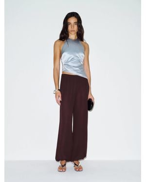 Reformation Reese Silk Top 0 - White