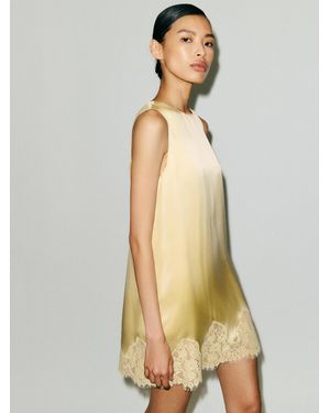 Reformation Jessalyn Silk Dress - Natural