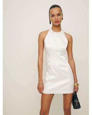 Reformation Anakin Satin Dress - Natural