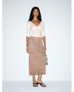 Reformation Aylani Knit Top - White