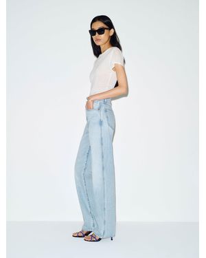 Reformation Val 90S Mid Rise Straight Jeans Denim - Blue