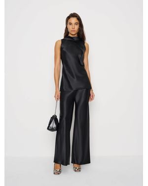 Reformation Angela Silk Two Piece - Black