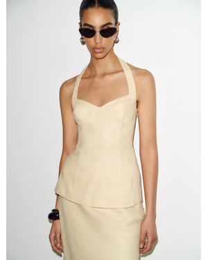 Reformation Alistair Linen Top 2 - Natural