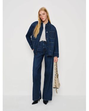 Reformation Emery Denim Chore Jacket - Blue