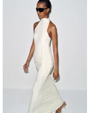 Reformation Averil Knit Dress in Natural | Lyst