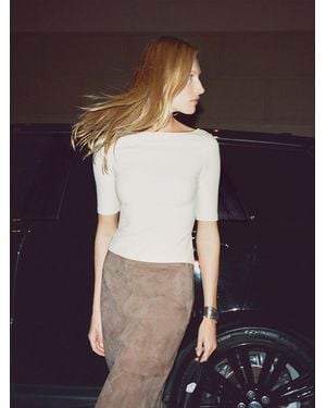 Reformation Santino Knit Top - Natural