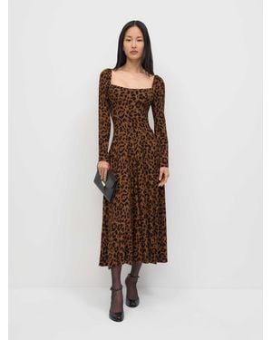 Reformation Rinna Dress 0 - Brown