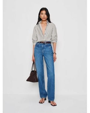 Reformation Andy Oversized Shirt - Blue