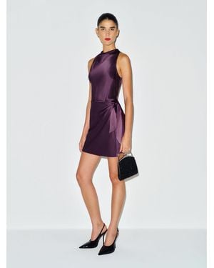 Reformation Stelliana Silk Dress - Purple