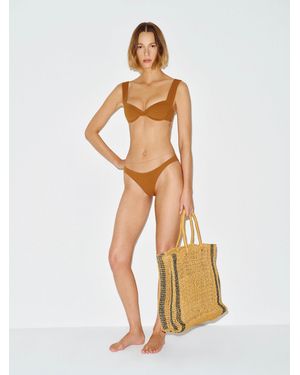 Reformation Viola Bikini Top - Metallic