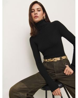 Reformation Tink Cashmere Bodysuit - Black