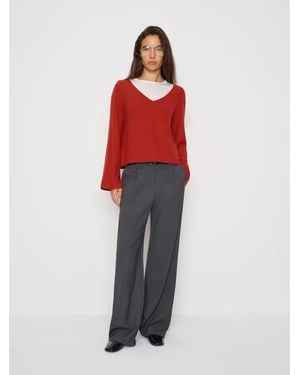 Reformation Mabel Knit Top - Red