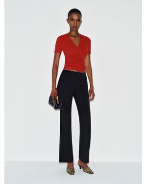 Reformation Larah Knit Top - Red