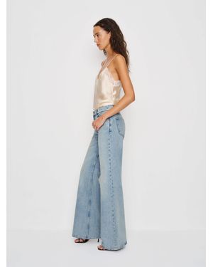 Reformation Kara Low Rise Loose Flare Jeans Denim - Blue