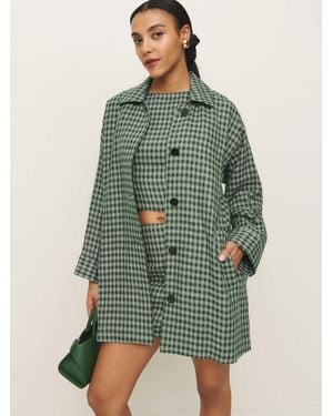Reformation Irene Linen Jacket - Green
