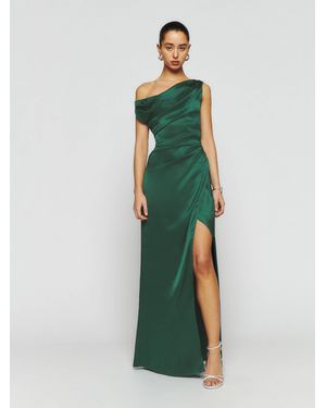 Reformation Poema Silk Dress 6 - Green
