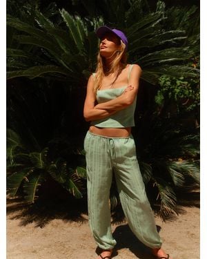 Reformation James Tie Pant Es - Green