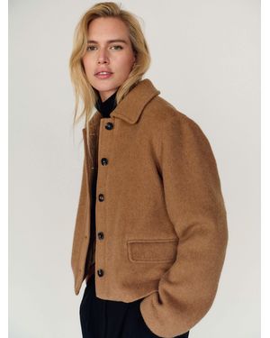 Reformation Warren Jacket - Brown