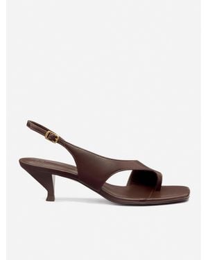 Reformation Marnie Heeled Sandal - Brown
