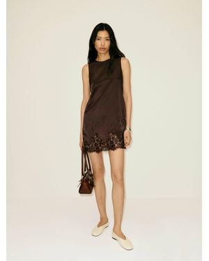 Reformation Jessalyn Silk Dress - Natural