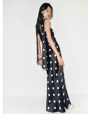 Reformation Oren Silk Dress - Blue