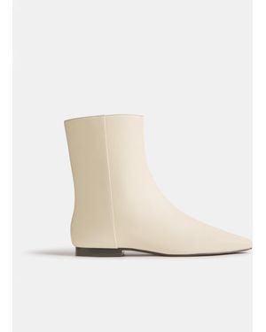 Reformation Remy Flat Ankle Boot 5 - White