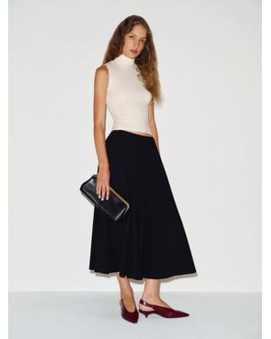 Reformation Esti Knit Skirt - Natural