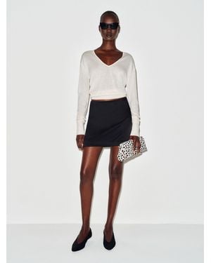 Reformation Alexa Satin Skirt 0 - White