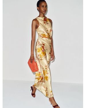 Reformation Anaiis Silk Dress 0 - Metallic