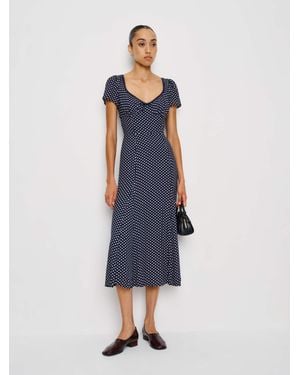 Reformation Afton Dress - Blue