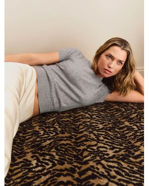 Reformation Darcy Cashmere Tee - Brown