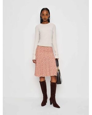 Reformation Cora Knit Skirt - Natural