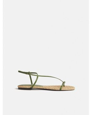 Reformation Pina Flat Sandal - White