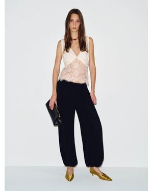Reformation Taten Top Lace 0 - Blue