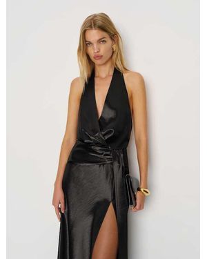 Reformation Roy Satin Dress 0 in Natural | Lyst Reformation Roy Satin Dress 0 in Natural | Lyst