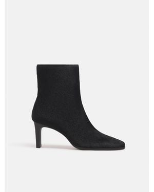 Reformation Claudette Ankle Boot Haircalf 5 - Black