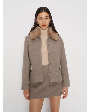 Reformation Dolly Jacket Fur - Natural