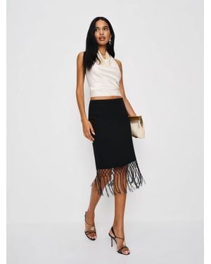 Reformation Rafi Low Rise Skirt - White