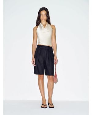 Reformation Drew Linen Short - Blue
