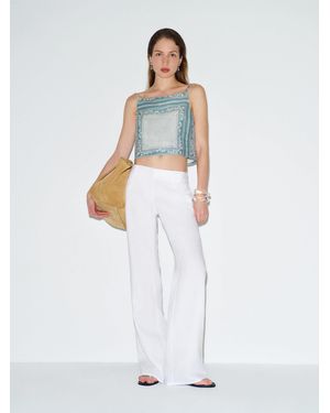 Reformation Kerri Linen Top - White