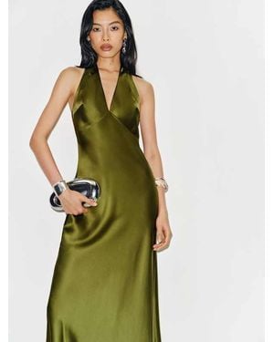 Reformation Agnes Silk Dress | Lyst