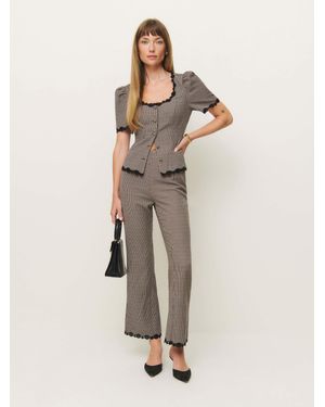 Reformation Francesca Two-Piece Outfit - Natural