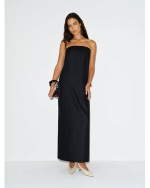Reformation Tansy Linen Dress - Black