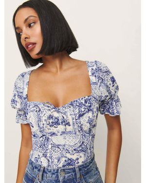 Reformation Delevan Top - Blue