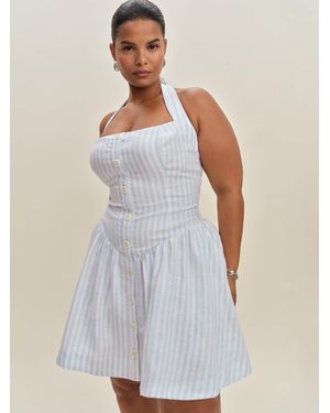 Reformation Mariela Linen Dress Es 14 - White