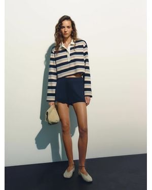 Reformation June Low Rise Short 0 - Blue
