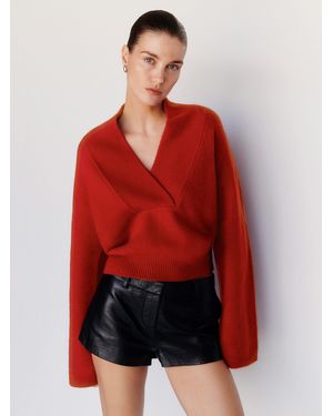 Reformation Easton Cashmere Jumper - Red