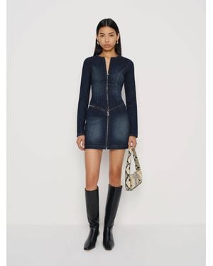 Reformation Sunna Super Stretch Denim Mini Skirt - Blue