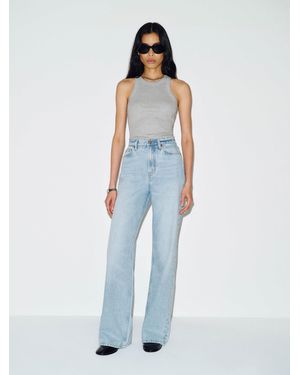 Reformation Cary High Rise Slouchy Wide Leg Jeans Denim - Blue