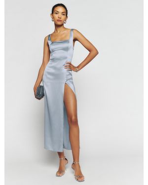 Reformation Solay Silk Dress - White